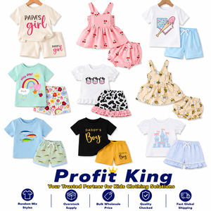 Venta al por Mayor de Conjuntos de Ropa de Verano para Bebés Niños y Niñas, Surtido Aleatorio, Excedentes de Inventario, Envío Rápido, Venta al por Mayor - Product Image 2
