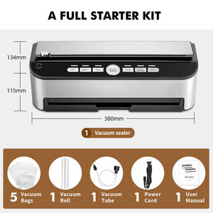 Selladora <span class=keywords><strong>de</strong></span> Alimentos al Vacío para Cocina OEM con Cortador Incorporado, Selladora Automática al Vacío para Alimentos Secos y Húmedos, para Preparación <span class=keywords><strong>de</strong></span> Comidas - Product Image 6