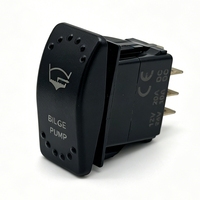 Interrupteur à bascule marin 7 broches ON-OFF-ON et 2 broches SPST ON-OFF 12V 24V DC pour bateau, camping-car, yacht, caravane