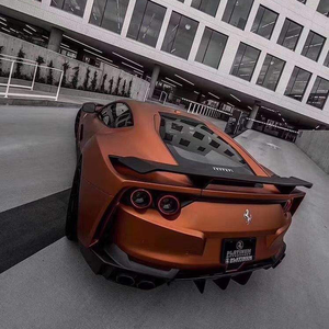 1,52*18m rollo Pvc burbuja libre marrón Super brillo vinilo coche Auto pegatina envoltura películas para vehículo - Product Image 4