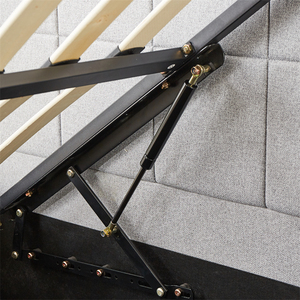 Disponibile a Basso Prezzo, Letto Morbido Queen/Double Size con Struttura Imbottita in Tessuto, Arredamento per Casa e Appartamento con Design Personalizzabile - Product Image 5