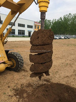 KINGER CE Fournisseur d'usine Tarière hydraulique pour mini-excavatrice, pour le forage de sols, la construction de clôtures et la plantation d'arbres