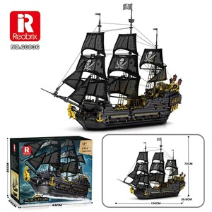 66011 Compatible con el modelo arquitectónico de la escena callejera de <span class=keywords><strong>Piratas</strong></span> <span class=keywords><strong>del</strong></span> <span class=keywords><strong>Caribe</strong></span> <span class=keywords><strong>del</strong></span> 1 de junio, juguete de construcción de piezas pequeñas - Product Image 4