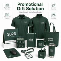 Set de Regalo Corporativo Personalizado con Ropa de Marca: Camisa Polo, Chaqueta, Mochila, Cuaderno, Bolígrafo, Vaso Térmico, Regalo Promocional Empresarial con Logotipo