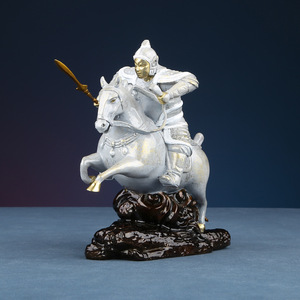 Figura Coleccionable de Guan Yu, Cinco Generales Tigre del Mundo de Cobre, Estatuilla Decorativa para Hogar u Oficina, Regalo - Product Image 2