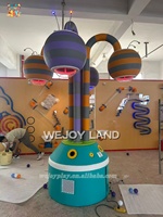 Machine interactive de pulvérisation de balles en forme de dessin animé pour enfants, douche automatique de balles pour aire de jeux intérieure et piscine à balles, jeu sensoriel