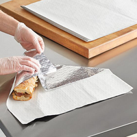 Emballage alimentaire personnalisé en aluminium alvéolé isolant, résistant à la chaleur, imperméable, anti-graisse, jetable et recyclable pour pain à emporter