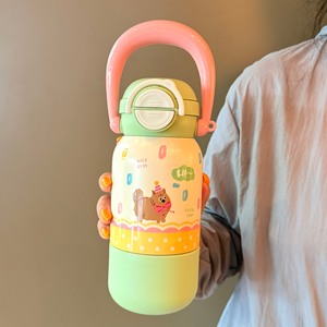 Nuevo Vaso Infantil de Felpa con Aislamiento, Diseño de Cachorro, con Pajita y Asa, Portátil - Product Image 6