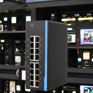Switch Ethernet industriel géré 16 ports 10/100/1000M Gigabit avec QoS SNMP, capacité 22G pour fabricants - Product Image 3