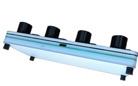Controlador MIDI CC de 8 interruptores y 8 perillas con interfaz USB para software de hosteo de música en computadora