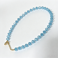 Collier de perles en pierre naturelle de style chinois rétro, en acier inoxydable, design coloré en cristal, fait main, bijoux de haute qualité