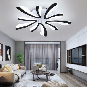 50W LED นอร์ดิกโมเดิร์นโคมไฟเพดาน Minimalist หรี่แสงได้รีโมทคอนโทรลโคมไฟเพดาน Lustr สําหรับอพาร์ทเมนท์ - Product Image 3