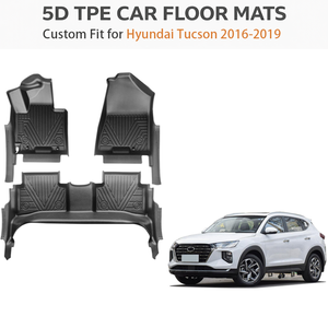 Alfombrillas de TPE para Hyundai Tucson LHD 2016-2019, ajuste personalizado, para todo tipo de clima, impermeables, resistentes, revestimientos de piso para automóvil, OEM - Product Image 1