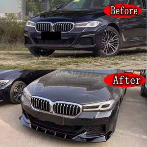 Spoiler de labio para parachoques delantero BMW Serie 5 G30 M-Sport 2021 2022 2023, protector de parachoques delantero, divisor de cuchilla inferior, estilo de coche - Product Image 6
