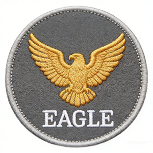 Écusson brodé personnalisé en forme de cheval, badge thermocollant rond, patch en tissu 3D en relief pour vêtements, sacs, chapeaux - Product Image 5