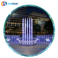Conception gratuite 16.6x5.1m contrôle du programme fontaine d'eau dansante au sol