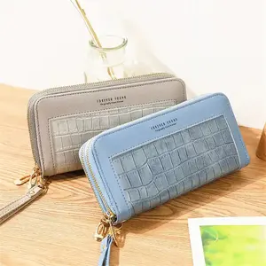 2024 Forever Young Women Wallet Stone Pattern Large Capacity Clutch Bag Long Zipper Wallets For Women