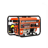 Générateur à essence BISON(CHINA) BS3500 3KW, fils 100% cuivre, design à châssis ouvert, 110V-380V 50/60Hz, démarrage électrique