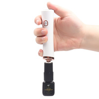 Mélangeur de pigments portatif, agitateur d'encre, appareil de réactivation pour vernis à ongles en gel et colle à cils, pour salon de maquillage permanent