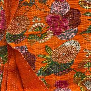 Las Mejores Colchas Kantha Personalizadas de Algodón Estampado, Colchas Kantha Vintage Hechas a Mano 100% Algodón para Uso en el Hogar y Hoteles - Product Image 2