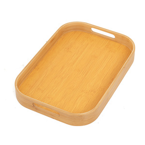Bamboo <b>Serving</b> <b>Tray</b> Rectangular Set Small Medium <b>Large</b> For Tea Coffee Food Household Use - Product Image 2