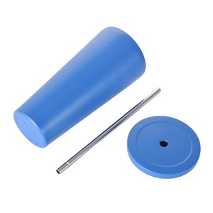 10OZ En Acier Inoxydable Isolé Tasse À Café avec Poignée, Double Paroi <span class=keywords><strong>Gobelet</strong></span> avec Couvercle, Marine - Product Image 1