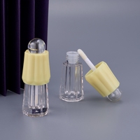Tube de brillant à lèvres en forme de pudding, nouveau design, logo personnalisé, 2 ml, forme cône mignonne, flacon vide pour brillant à lèvres, fard à joues liquide, huile à lèvres