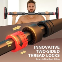 Barre de traction murale de porte de porte en acier réglable Portable pour la musculation à la maison