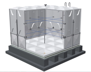 Serbatoio dell'acqua in vetroresina FRP anticorrosione serbatoio dell'acqua in plastica rinforzata con fibra di vetro serbatoio di stoccaggio dell'acqua pura - Product Image 6
