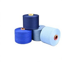 Fil à coudre en mélange polyester/coton recyclé, teint en masse, anti-boulochage, doux et respectueux de la peau, 32 fils, personnalisable en gros