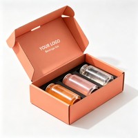 Cajas de Regalo para Bebidas Corrugadas con Impresión Personalizada Más Baratas, Material Reciclable, Rectangulares, para Bebidas Energéticas y Refrescos