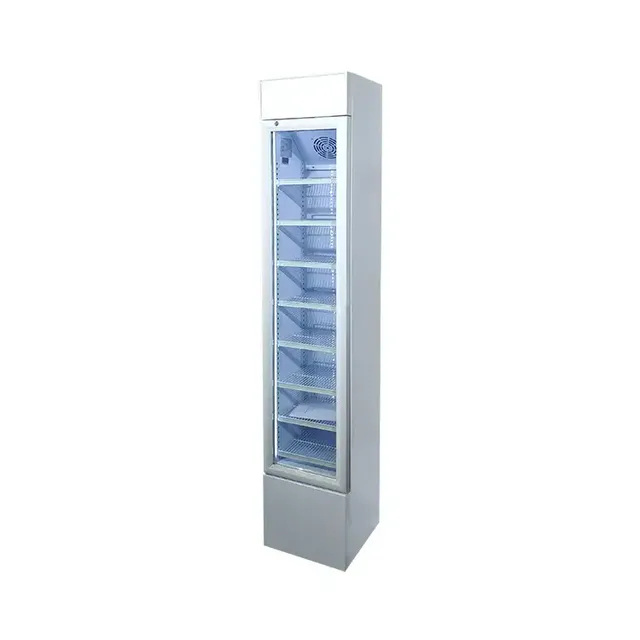 150L Commercial Freezer Fridge Compressor Eco-friendly Long Lasting Frozen Ice Cream Glass Door Display Thermostat Fridge