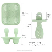 Moule en silicone de qualité alimentaire pour bébé fait maison Popsicle molaire Scoop écologique pour enfants Logo personnalisé