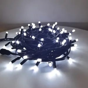 La protección del medio ambiente al aire libre IP65 impermeable decoración del Festival de goma de alambre de cobre Alambre de cadena de luz LED