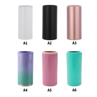 Enfriador de Latas Delgado de Doble Pared de Acero Inoxidable 304 de 12 oz con Logotipo Personalizado para Mantener las Latas Frías