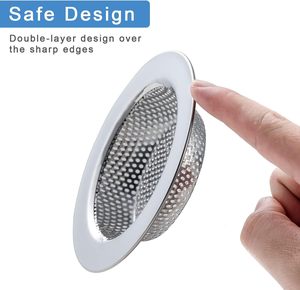 Passoire d'évier de cuisine double couche améliorée, sûre et anti-coupure, pour le filtrage des déchets ménagers - Product Image 3