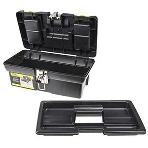 Boîte à outils Stanley 12,5 pouces en plastique portable avec loquets 2 compartiments - Product Image 3