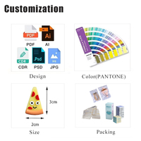 Set Penutup Pulpen Dekoratif 3D PVC Cetak Digital Halloween dan Natal Kreatif, Lucu, Kartun, Mini, Lembut, Pulpen Gel
