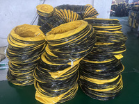 Tuyau spiralé d'aération flexible isolé en PVC durable de 8 pouces et 10 m