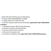 Motherboard Workstation MW94-RP0 E-ATX dengan Soket Intel W890 Tunggal E2 (LGA 4170-2), Mendukung DDR5