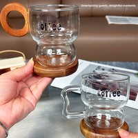 Ventes en gros d'usine de tasses en verre fabriquées en verre borosilicate de haute qualité résistant à la chaleur, adaptées pour le café et les jus de fruits