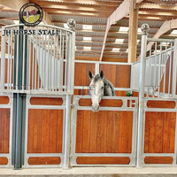 Matériau de construction de l'étable à chevaux avant préfabriqué Installation facile Langue et bambou