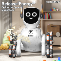 2,4G RC Smart control remoto baile robot perro juguete para niños interactivo con música ligera