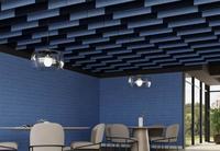 Panneau acoustique en polyester, panneaux acoustiques suspendus, panneaux acoustiques absorbants le son pour bureau