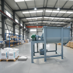Mezclador Industrial de Polvo Seco, Mezcladora Horizontal de <span class=keywords><strong>Mortero</strong></span> con Alimentador de Tornillo, Mezcla Uniforme para <span class=keywords><strong>Cemento</strong></span>/Yeso, Uso en Construcción - Product Image 1