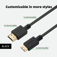 WISTAR High Speed Fiber 4k hdmi Cable hd Video Gold Plated 4k 1080p Mini hdmi to hdmi Cable