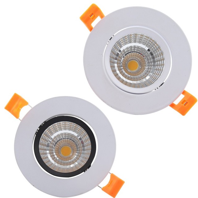 Anti Glare COB Downlight Aluminum Ceiling Spot Lights 5W Ultra Slim Mini Adjustable Downlight Dimmable LED Recessed Lights