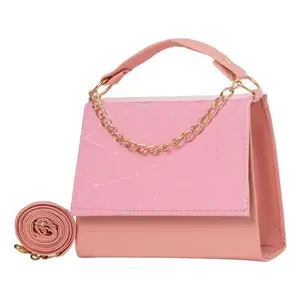 Bolso Bandolera Fana Spectacular Eliana para Mujer, Correa Única, Cierre de Cremallera, Forro de PU Impermeable, Patrón de Letras con Cadena - Product Image 1