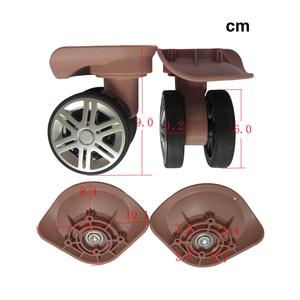 2 pezzi ruote girevoli dorate Rose e silenziose ruote per bagagli in materiale PU e PP accessori per la sostituzione della valigia - Product Image 4
