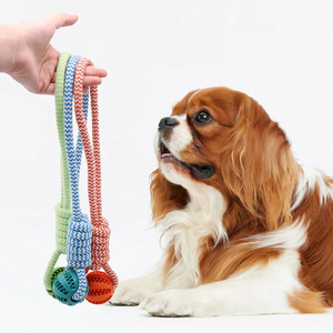 Juguete de Goma Ecológico con Forma de Huevo Escalfado y Cuerda para Limpieza Dental de Mascotas, Resistente a Mordidas para Perros Pequeños y Cachorros - Product Image 1